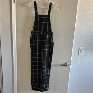Black and White Checkered Overalls